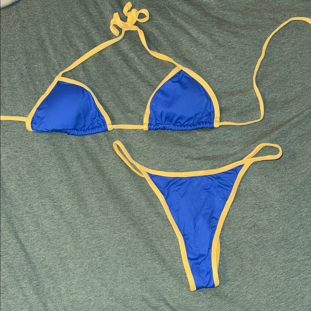 Knight Swim Blue and Yellow Bikini